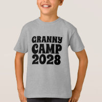 Retro Granny Camp Text Kids