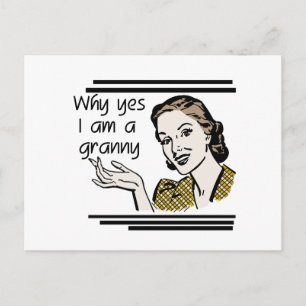 Retro Granny T-shirts and Gifts Postcard