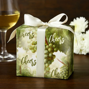 Retro Grape Pattern Wine Lovers  Wrapping Paper