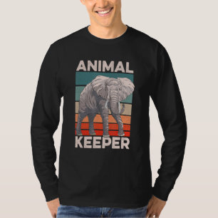 Retro Graphic Animal Keeper Zoo Keeper Animal Love T-Shirt
