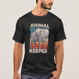 Retro Graphic Animal Keeper Zoo Keeper Animal  Zoo T-Shirt