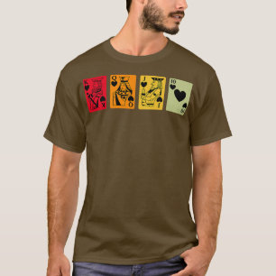 Retro Graphic Board Games Card Games Dice Game Nig T-Shirt