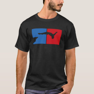 Retro Graphic Cliff Diver Cliff Diving Tombstoning T-Shirt
