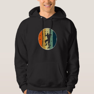 Retro Graphic Climbing Bouldering Rock Climber Mou Hoodie
