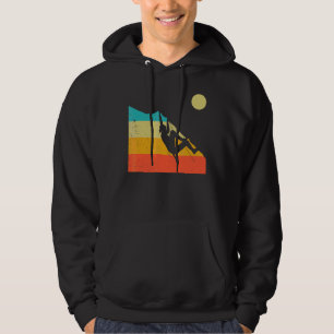 Retro Graphic Climbing Bouldering Rock Climber Mou Hoodie