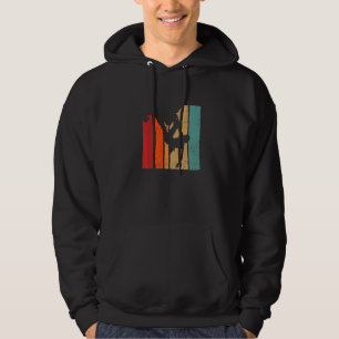 Retro Graphic Climbing Bouldering Rock Climber Mou Hoodie