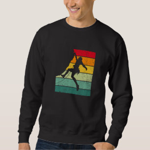 Retro Graphic Climbing Bouldering Rock Climber Mou Sweatshirt