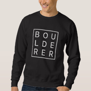 Retro Graphic Climbing Bouldering Rock Climber Mou Sweatshirt