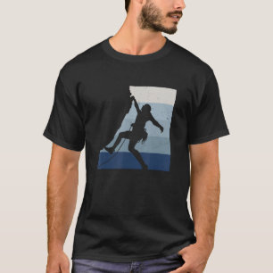 Retro Graphic Climbing Bouldering Rock Climber Mou T-Shirt