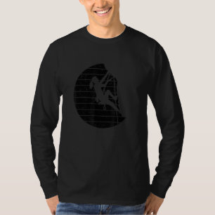 Retro Graphic Climbing Bouldering Rock Climber Mou T-Shirt