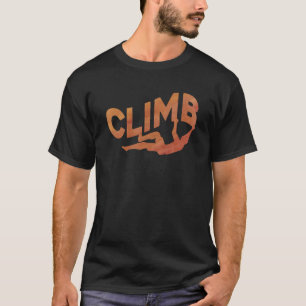 Retro Graphic Climbing Bouldering Rock Climber Mou T-Shirt