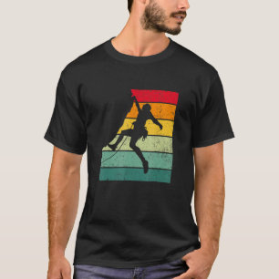 Retro Graphic Climbing Bouldering Rock Climber Mou T-Shirt