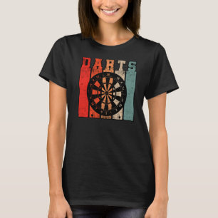 Retro Graphic Dart Player Darts Dartboard Bullseye T-Shirt