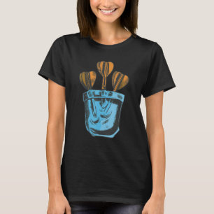 Retro Graphic Dart Player Darts Dartboard Bullseye T-Shirt