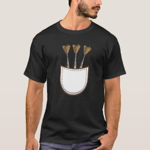 Retro Graphic Dart Player Darts Dartboard Bullseye T-Shirt
