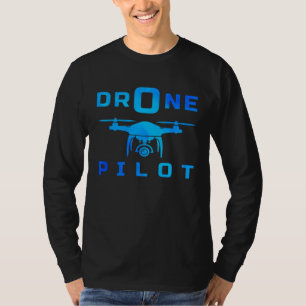 Retro Graphic Drone Flying Quadcopter Pilot RC Dro T-Shirt