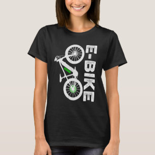 Retro Graphic E-Bike Mountainbiking Bicycle E-Bike T-Shirt