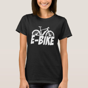 Retro Graphic E-Bike Mountainbiking Bicycle E-Bike T-Shirt