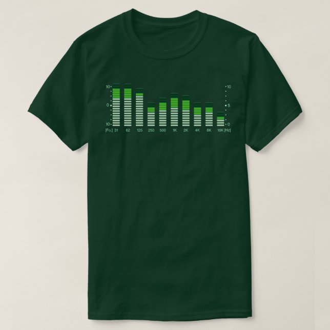 Retro Graphic Equalizer T-Shirt (Design Front)