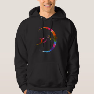 Retro Graphic Gymnast Gymnastics Acrobat Acrobatic Hoodie