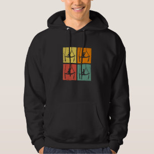 Retro Graphic Gymnast Gymnastics Acrobat Acrobatic Hoodie