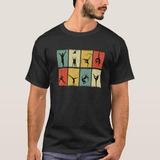 Retro Graphic Gymnast Gymnastics Acrobat Acrobatic T-Shirt