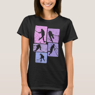 Retro Graphic Hockey Player Field Hockey Hockey St T-Shirt