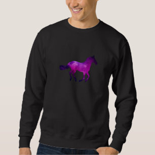 Retro Graphic Horse Lover Equestrian Rider Horses Sweatshirt