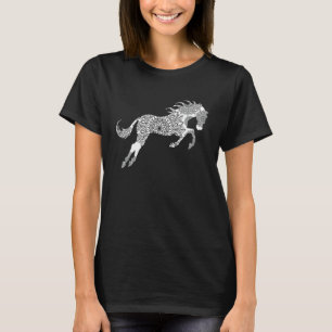 Retro Graphic Horse Lover Equestrian Rider Horses T-Shirt