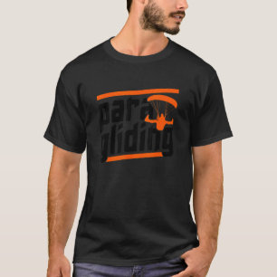 Retro Graphic Paragliding Paraglider Parachute Sky T-Shirt