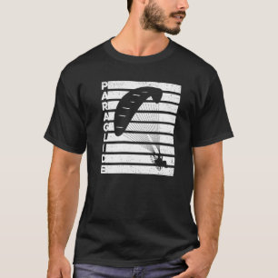 Retro Graphic Paragliding Paraglider Parachute Sky T-Shirt