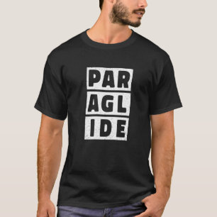 Retro Graphic Paragliding Paraglider Parachute Sky T-Shirt