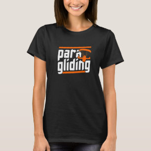 Retro Graphic Paragliding Paraglider Parachute Sky T-Shirt