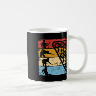 Retro Graphic Pool Billiard Snooker Billard Cue 8- Coffee Mug