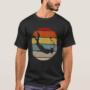 Retro Graphic Snorkeler Scuba Diver Diving Snorkel T-Shirt