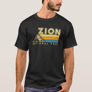 Retro Graphic Travel Vintage Zion National Park T-Shirt