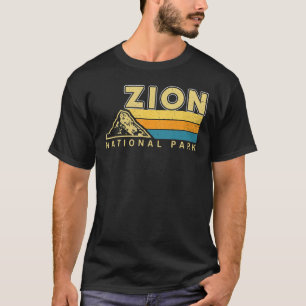 Retro Graphic Travel Vintage Zion National Park T-Shirt
