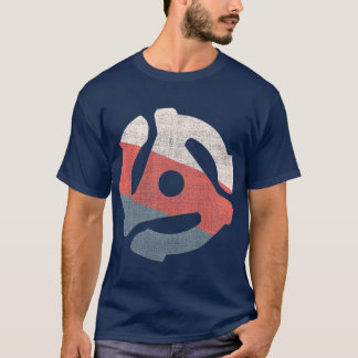 Retro Graphic   Vintage 70s   45 Record Adapter T-Shirt