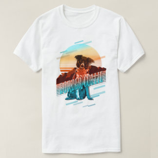 Retro Graphics Border Collie Multi-Colour ID754 T-Shirt