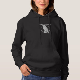 Retro Great Horned Owl By Bird Fan Hoodie