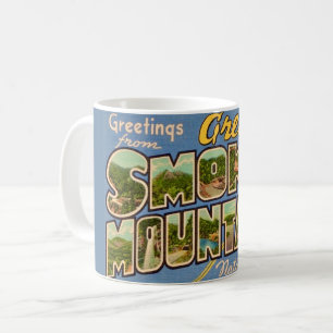Retro Great Smoky Mountains Coffee Mug