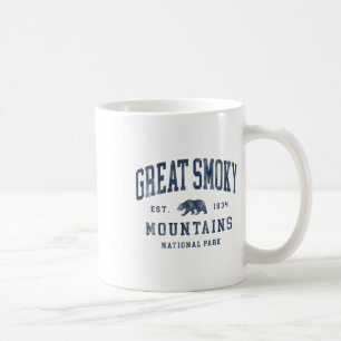 Retro Great Smoky Mountains National Park Mens Wom Coffee Mug