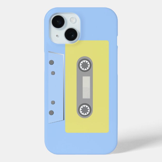 Retro Green and Blue Cassette Tape  Case-Mate iPhone Case (Back)