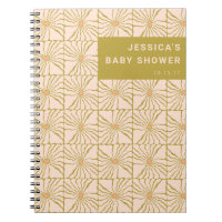 Retro Green Botanical Custom Baby Shower Gift List