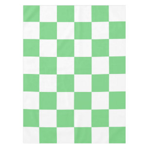 Retro Green Chessboard Chequerboard Tile Y2K  Tablecloth