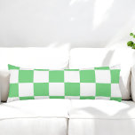 Retro Green Chessboard Tile Y2K Aesthetic Pattern Body Cushion<br><div class="desc">Retro Green Chessboard Chequerboard Tile Y2K Aesthetic Pattern</div>