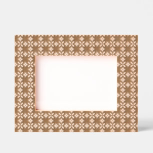 Retro Green Geometric Pattern Etched Frames