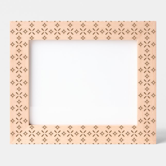 Retro Green Geometric Pattern Etched Frames (Front)