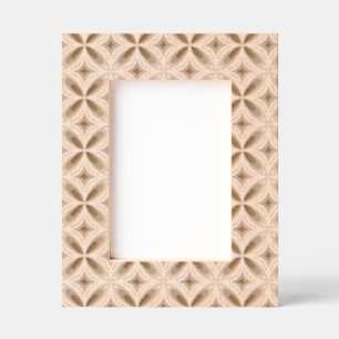 Retro Green Geometric Pattern Etched Frames