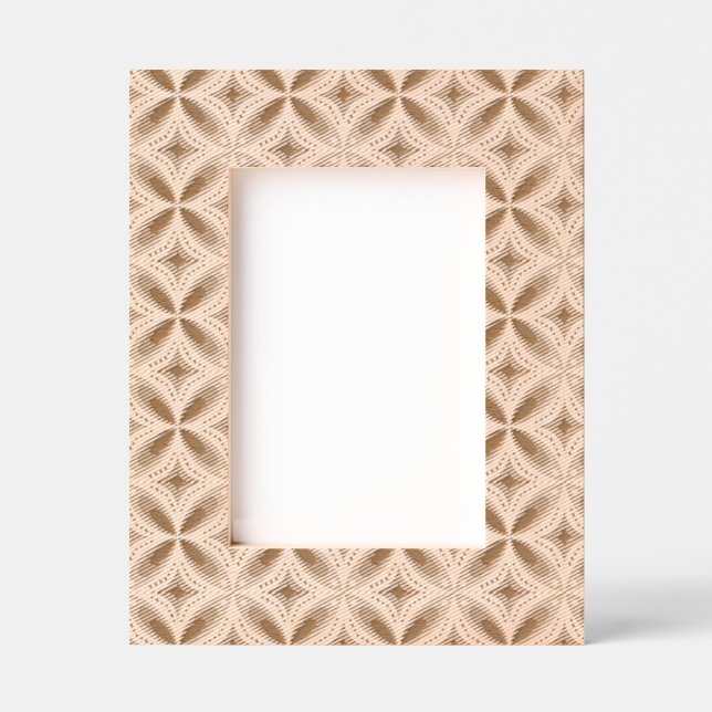 Retro Green Geometric Pattern Etched Frames (Front)